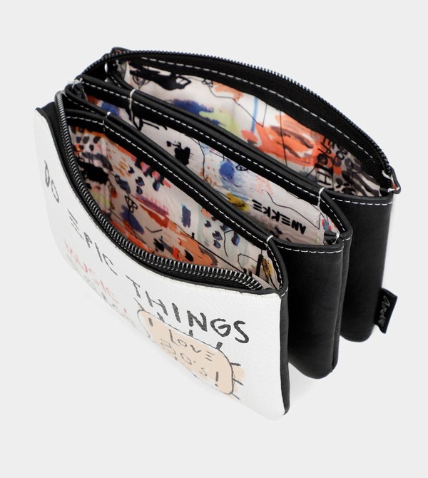 Portofel Anekke White Triple Compartment Energy | OVCIPR-304