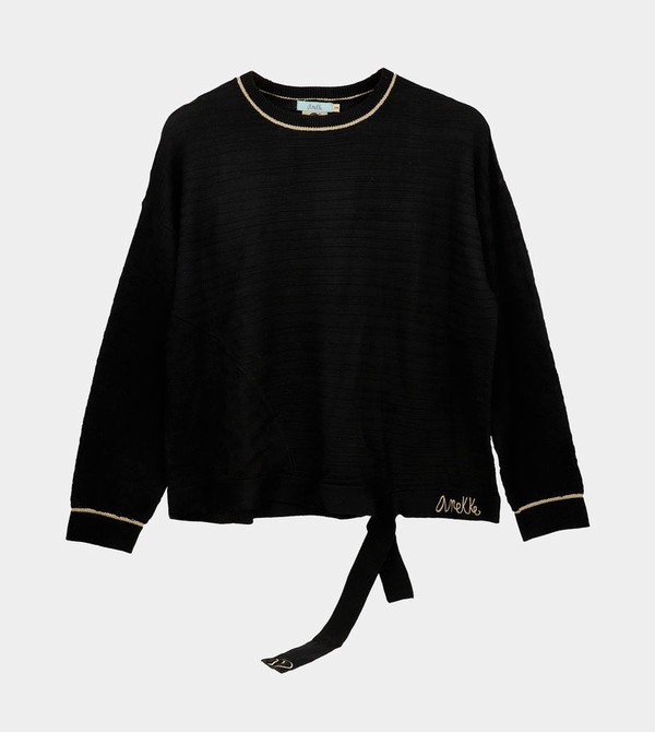 Pulovere Anekke Black Shōen Crew Neck | QNTEUO-485