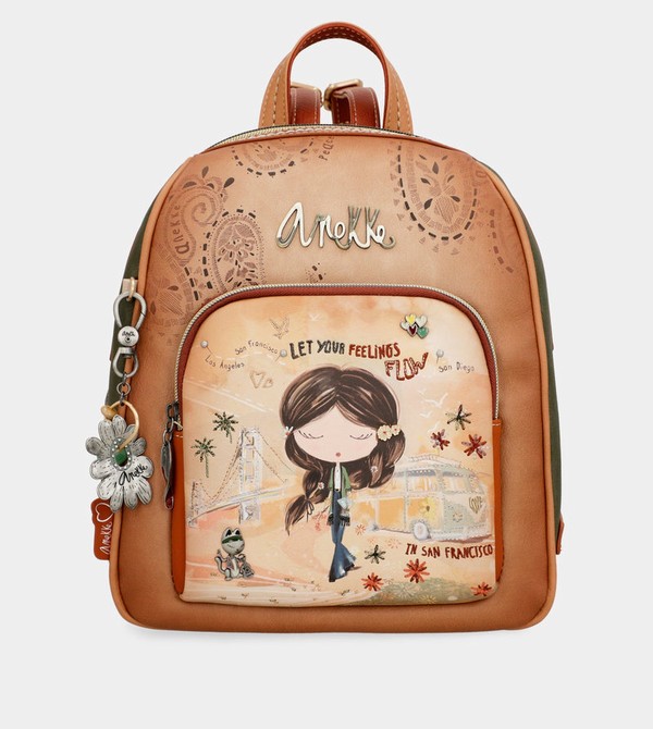 Rucsacuri Anekke Peace & Love Camel Medium | JFCYRV-680