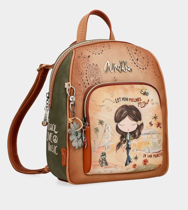 Rucsacuri Anekke Peace & Love Camel Medium | JFCYRV-680