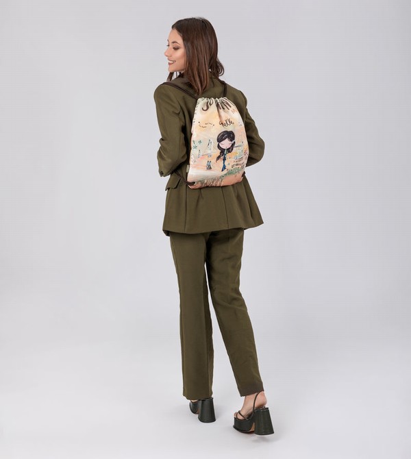 Rucsacuri Anekke Peace & Love Fabric Drawstring | XPGTLB-365