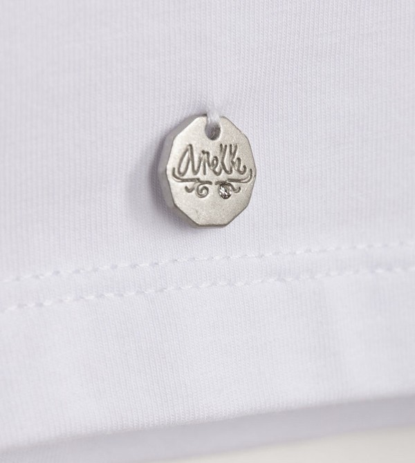 Tricouri Anekke Glitter White | KUOXMA-462