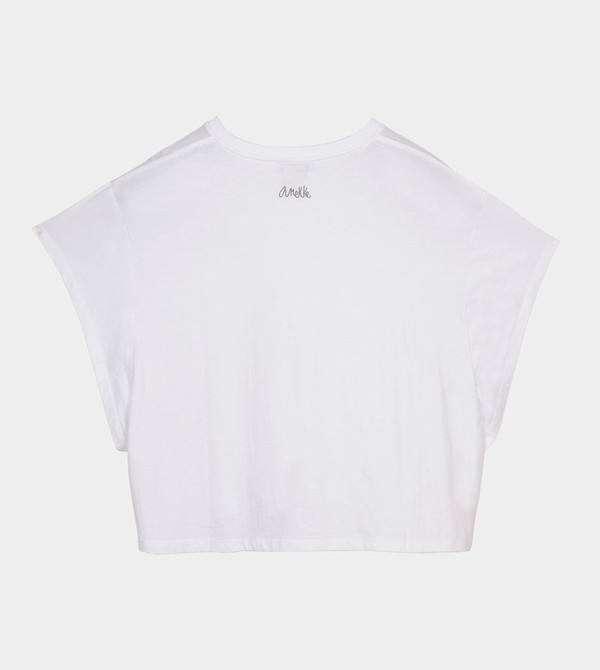 Tricouri Anekke White Crop Top | ZHQYDV-296