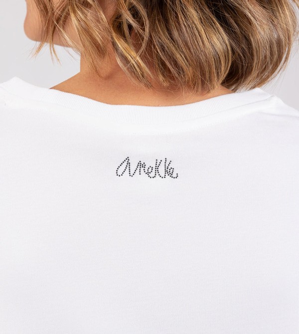 Tricouri Anekke White Crop Top | ZHQYDV-296