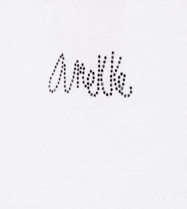 Tricouri Anekke White Crop Top | ZHQYDV-296