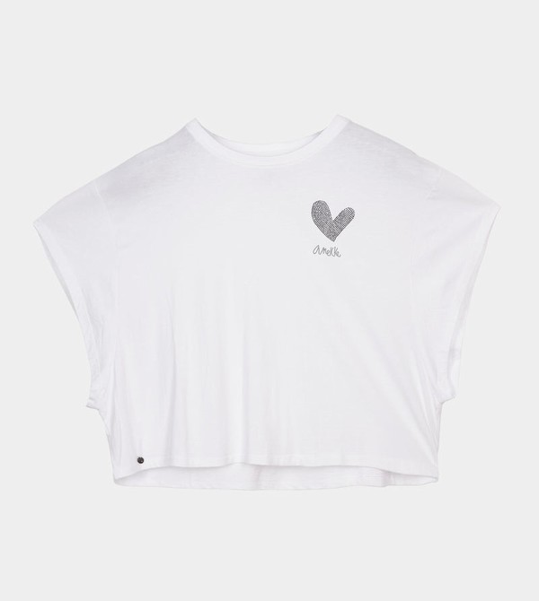 Tricouri Anekke White Crop Top | ZHQYDV-296